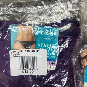 NWT VANITY FAIR STRING BIKINI size medium- 2 pair